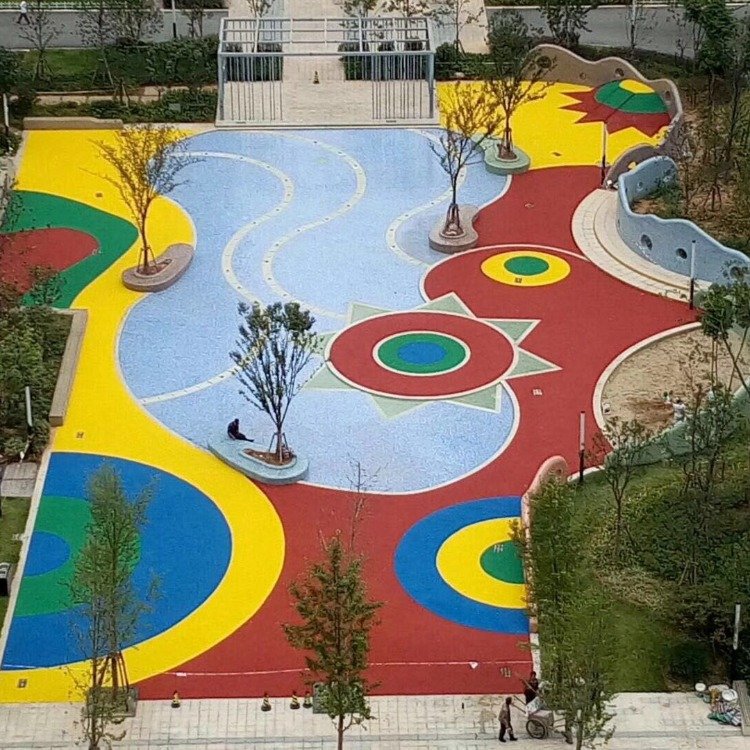 彩色EPDM塑膠地面